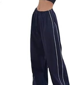 XPONNI Track Pants Women Baggy Pants Y2k Pants Parachute Pants for Women Y2K Clothing