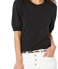 Amazon Essentials Women's Classic-Fit Puff Short-Sleeve Crewneck T-Shirt
