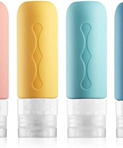 Gemice Travel Bottles for Toiletries Tsa Approved Travel 3oz Size Containers BPA Free Leak Proof Travel Tubs Refillable Liquid Travel Accessories for Cometic Shampoo and Lotion Soap