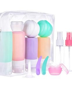 Morfone 16 Pack Travel Bottles Set for Toiletries, TSA Approved Travel Containers Leak Proof Silicone Squeezable Travel Accessories 2oz 3oz for Shampoo Conditioner Lotion Body Wash (BPA Free)