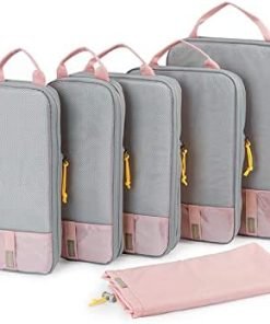 Compression Packing Cubes for Suitcases, BAGSMART 6 Set/4 Set/2 Set Travel Organizer Cubes for Travel Essentials, Expandable Luggage Suitcase Organizer Bags Set, Lightweight Packing Organizers as Travel Accessories for Women / Men
