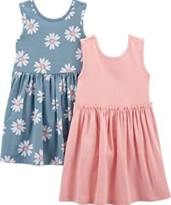 Simple Joys by Carter's Toddler Girls' Short-Sleeve and Sleeveless Sets Playwear Dress