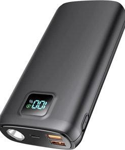 Portable-Charger-Power-Bank - 40000mAh Power Bank PD 30W and QC 4.0 Quick Charging Built-in Bright flashlight LED Display 2 USB 1Type-C Output for Most Electronic Devices on The Market(Carbon Black)