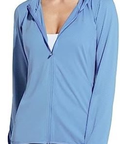 BALEAF Women's UPF 50+ Sun Protection Jacket Hooded Cooling Shirt with Pockets Hiking Outdoor Performance