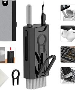 8 in 1 Electronic Cleaning kit - Keyboard Cleaner, Keyboard Cleaning Kit, Laptop Cleaner, Laptop Cleaning Kit, Electronic Cleaner Kit for Airpods Pro/Laptop/Phone(Give Away a Flannel Cloth) Black
