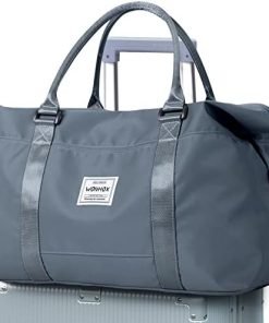Weekender Bags for Women,Carry on Bag,Overnight Bag with Trolley Sleeve,Sports Tote Gym Bag,Travel bag for Women, JewelBlue