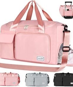 Womens travel bags, travel large capacity, sports Gym Bag, weekender carry on for women, Travel Duffel Bag with Shoes Compartment, Gym Tote Bag for Travel, Training Handbag, Yoga,Sport Bag