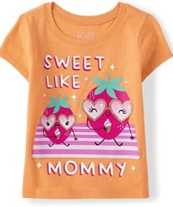 The Children's Place Baby Toddler Girls Short Sleeve Graphic T-Shirt