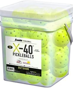 Franklin Sports Outdoor Pickleballs - X-40 Pickleball Balls - USA Pickleball (USAPA) Approved - Official US Open Ball - 3 Packs, 12 Packs, 36 Pickleball Buckets, 100 + 400 Bulk Packs of Pickleballs
