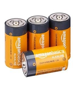 Amazon Basics 4-Pack C Cell Alkaline All-Purpose Batteries, 1.5 Volt, 5-Year Shelf Life