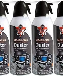 Falcon Dust-Off Electronics Compressed Gas Duster 10 oz (4 Pack) [New Improved Version]