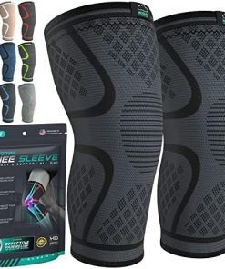 Modvel Knee Braces for Knee Pain Women & Men - 2 Pack Knee Brace for Knee Pain Set, Knee Brace Compression Sleeve, Knee Support for Knee Pain Meniscus Tear, ACL & Arthritis Pain Relief - Knee Sleeves