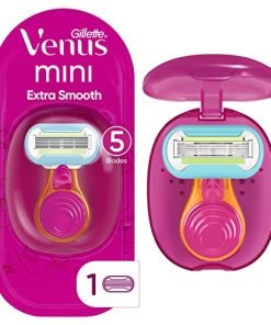 Gillette Venus Extra Smooth On The Go Women's Razor Handle + 1 Blade Refill + 1 Travel Case